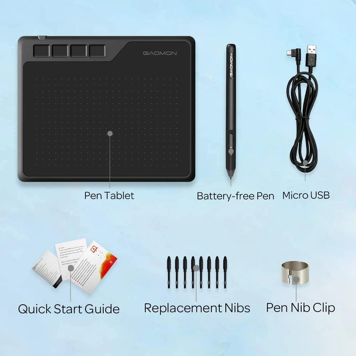 Gaomon Pen Tablet S620, schwarz