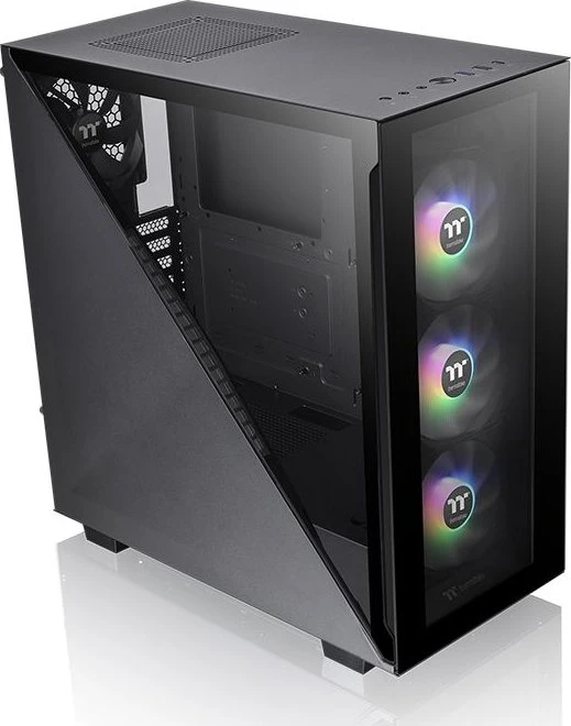 Thermaltake Divider 300 TG ARGB, schwarz, Glasfenster