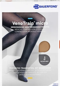 Bauerfeind VenoTrain micro K2 AD M Kompressionsstrümpfe caramel