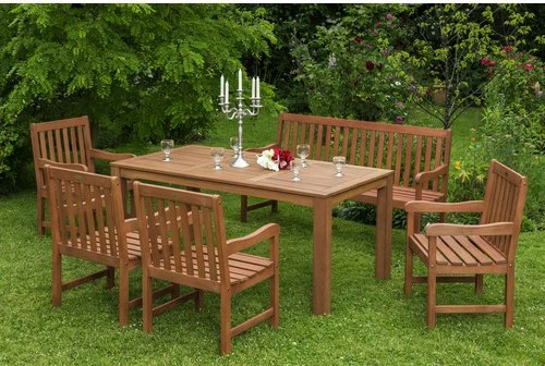 Merxx Santos Gartenmöbel-Set eukalyptus, 6-tlg. (50064-011)