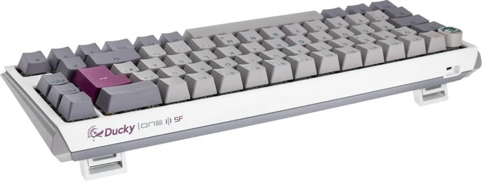 Ducky One 3 SF, Mist Grey, PBT, LEDs RGB, MX RGB ERGO CLEAR, USB, DE