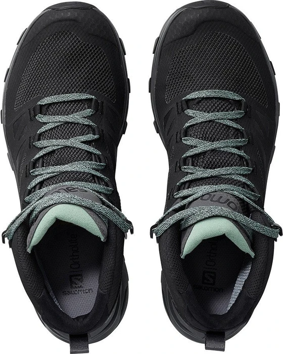 Salomon OUTline Mid GTX black/magnet/green milieu (Damen)