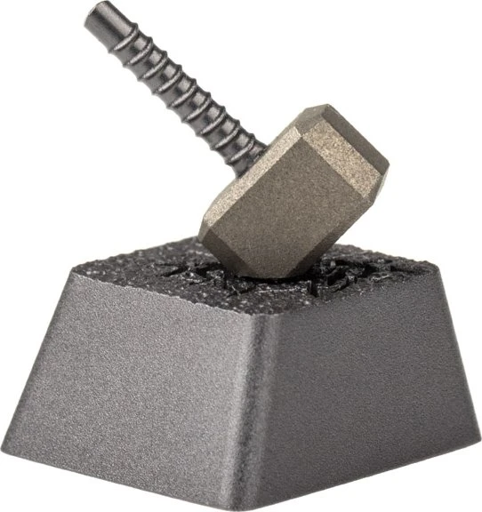 Zomoplus Keycap Hammer, Acryl, Aluminium, Titanium, grau/schwarz, 1 Taste