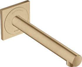 Hansgrohe Axor Uno Elektronik-Waschtischmischer Unterputz für Wandmontage mit Auslauf 221mm brushed bronze