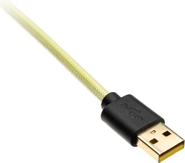 Ducky Premicord Spiralkabel USB-C auf USB-A, Tastaturkabel (Spiral-Textilkabel), 1.8m, DayBreak