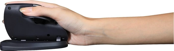 Contour Design UniMouse Vertikale Maus, schwarz matt, Rechtshänder, USB