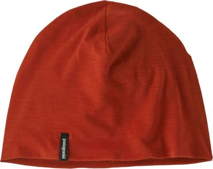 Patagonia Overlook Merino Wool Liner Beanie amanita red