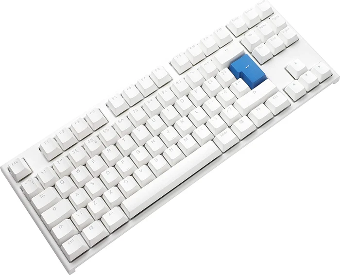 Ducky One 2 RGB TKL PBT, LEDs RGB, weiß, MX RGB BLUE, USB, UK
