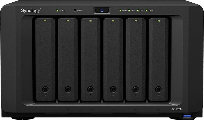 Synology DiskStation DS1621+ 100TB, 4GB RAM ECC, 4x RJ-45 1000Base-T, 3x USB-A 3.0