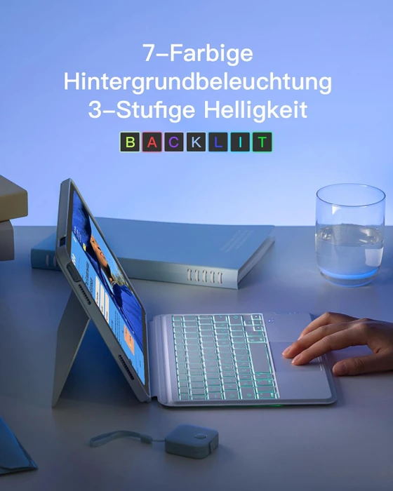 Inateck Abnehmbare Tastatur für iPad 10, DE