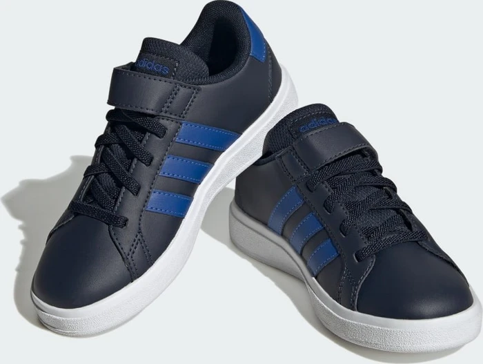 adidas Grand Court Court Elastic Lace and Top Strap legend ink/royal blue/cloud white (Junior)