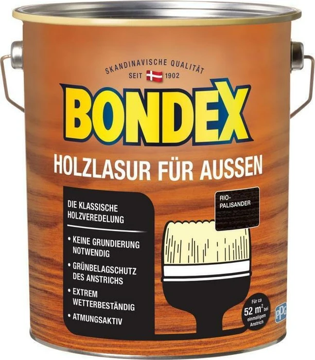 Bondex Holzlasur außen rio palisander, 4l