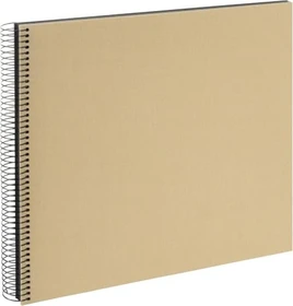 Goldbuch Spiralbalbum Bella Vista 35x30 schwarz Seiten beige