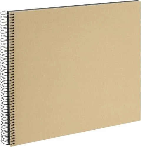 Goldbuch Spiralbalbum Bella Vista 35x30 schwarz Seiten beige
