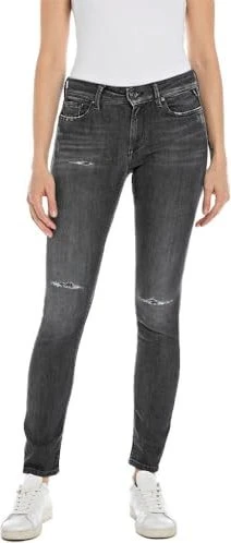 Replay New Luz Skinny Fit Jeans dark grey (Damen)