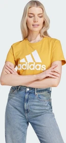 adidas Loungewear Essentials Logo T-Shirt kurzarm preloved yellow/white (Damen)