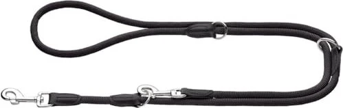 Hunter Freestyle verstellbare Führleine, 2m, schwarz