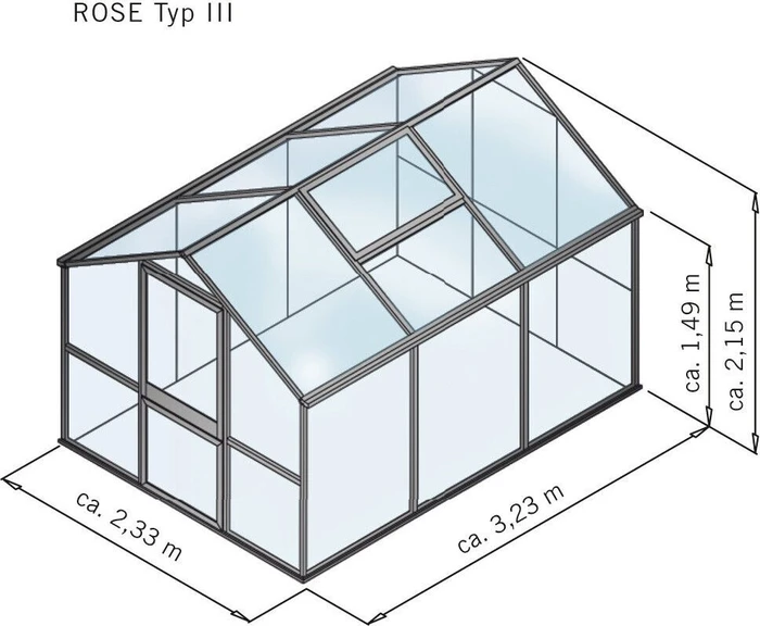 KGT Rose II Gewächshaus pressblank