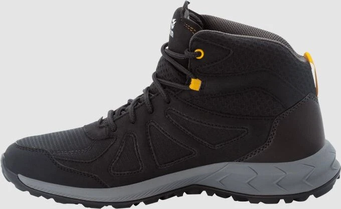 Jack Wolfskin Woodland 2 Texapore Mid black/burly yellow xt (Herren)