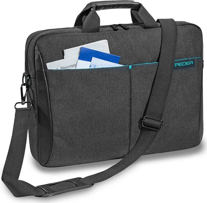 Pedea Lifestyle 17.3" Notebooktasche schwarz/türkis
