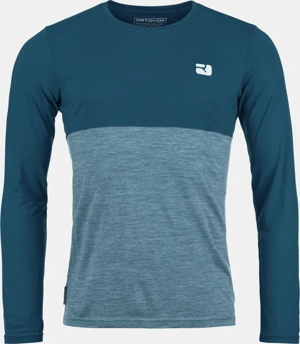 Ortovox 150 Cool Logo Funktionsshirt langarm petrol blue (Herren)