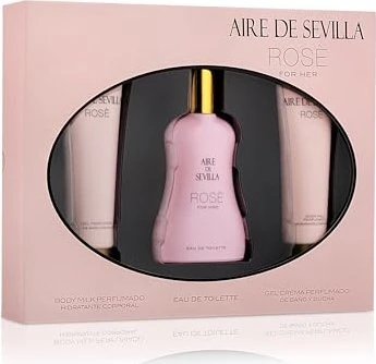Instituto Español Aire de Sevilla Rose EdT 100ml + Duschgel 100ml + Body Lotion 100ml Duftset