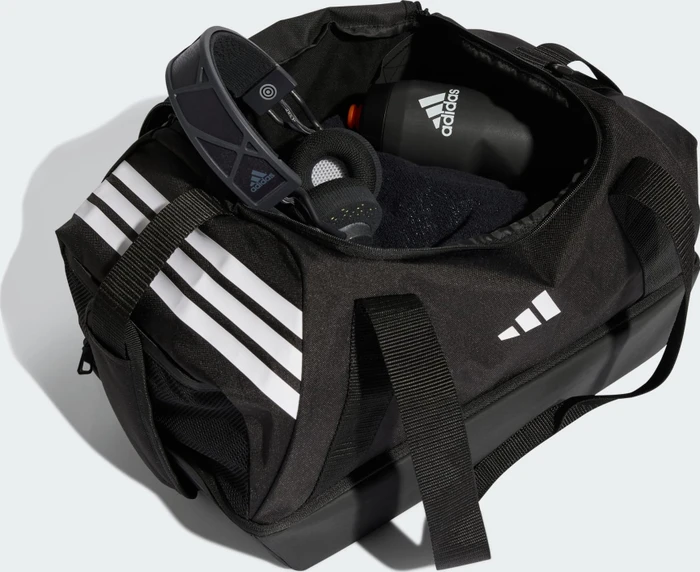 adidas Tiro Duffelbag S mit Bodenfach Sporttasche schwarz/weiß