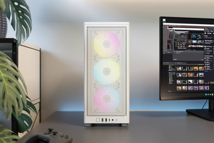 Corsair 2000D RGB Airflow, weiß, Mini-ITX