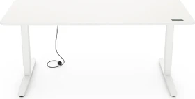 Yaasa Desk Pro elektrisch höhenverstellbarer Sitz-Steh-Schreibtisch 180x80cm weiß/weiß