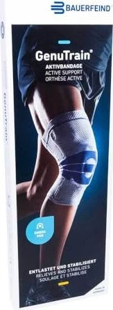 Bauerfeind GenuTrain Kniebandage titan