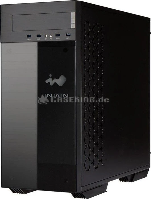 In Win 509 schwarz/grau, Glasfenster