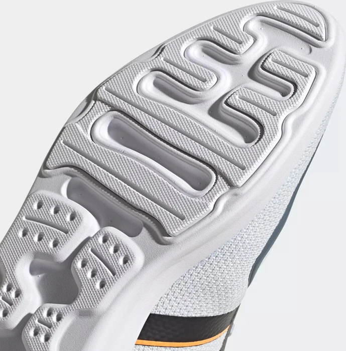 adidas ZX 2K Flux clear grey/core black/signal orange (Herren)