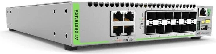 Allied Telesis CentreCOM XS900MX Desktop 10G Managed Switch, 12x SFP+, 4x RJ-45