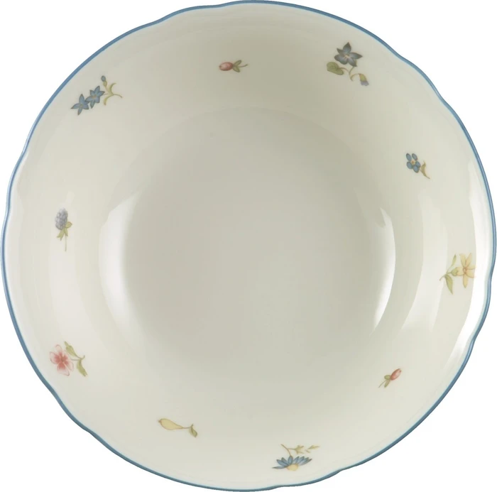 Seltmann Weiden Marie-Luise Streublume 30308 Rand Schüssel 20.3cm blauer