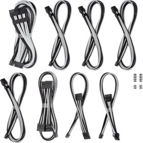 CableMod C-Series Pro ModMesh Cable Kit, Corsair Type 5, schwarz/weiß