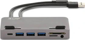 LMP USB-C Attach Hub, 1x USB-C 3.0 [Stecker], 1x USB-A 3.0 [Stecker], Space Gray