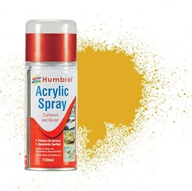 Humbrol Acrylic Spray Paint 16 gold metallic, 150ml