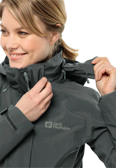 Jack Wolfskin Luntal 3in1 Funktionsjacke slate green (Damen)