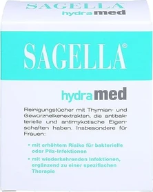Sagella Hydramed Intim Reinigungstücher, 10 Stück