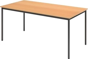 Hammerbacher Meeting V-Serie VS16/6 Konferenztisch 160x80cm Buche/schwarz