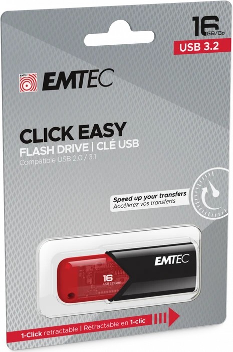 Emtec B110 Click Easy 3.2 16GB rot, USB-A, USB 3.2 Gen 1×1