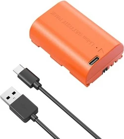 SmallRig LP-E6P USB-C aufladbare Kamerabatterie orange