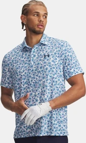 Under Armour Playoff 3.0 Poloshirt kurzarm white/varsity blue/midnight navy (Herren)