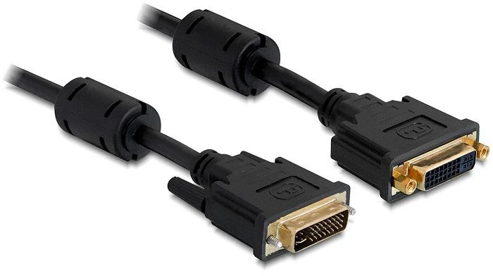 DeLOCK DVI 24+5 Verlängerungskabel 3m schwarz