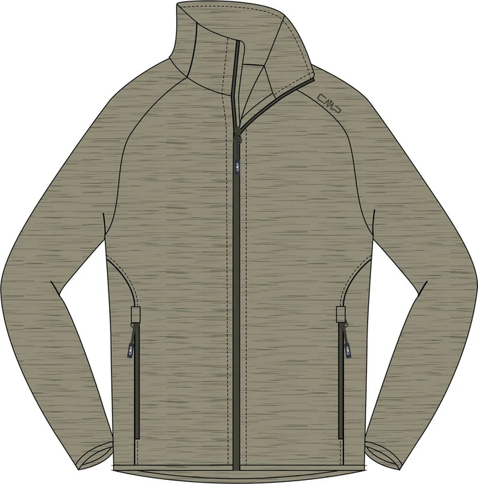 CMP Fleecestretch Jacke sage mel (Herren)