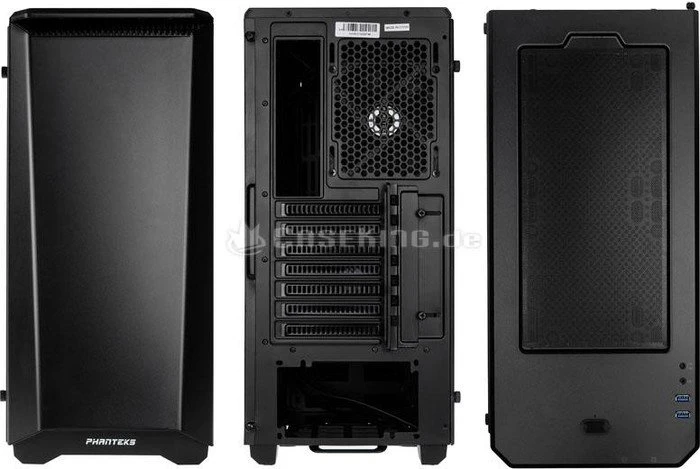 Phanteks Eclipse P400 Tempered Glass Edition, schwarz, Glasfenster
