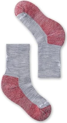 Smartwool Hike Light Crew Wandersocken grau/rot (Junior)