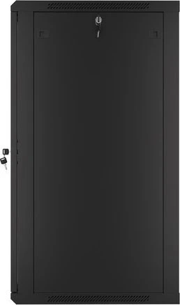 Lanberg 19" Wandschrank 22HE, hängend, Flat Pack, Glastür, IP20, RAL 9004, 600mm tief