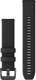 Garmin Schnellwechsel Ersatzarmband 20mm Silikon black with black hardware