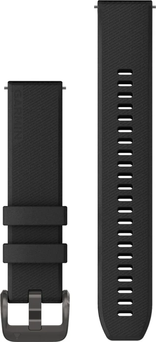 Garmin Schnellwechsel Ersatzarmband 20mm Silikon black with black hardware